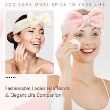 KIYFXA Skincare Headband For Washing Face Skin Care Headband Makeup  Headbands For Women Spa Headband For Washing Face Head Band For Skincare  Hair Band For Washing Face Fluffy Headband Pink White Green :