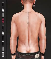 To the moon and back tattoo ideas. Second Life Marketplace Taox Tattoo Back Neck Cross Bom Bakes On Mesh Appliers Omega Legacy Signature Slink Belleza