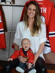 They need been together since their teenaged years and got engaged in 2010. Go Blackhawks Sports Superstitions And Staying Up Late Chicago Parent Chicago Blackhawks Hockey Hockey Wife Blackhawks