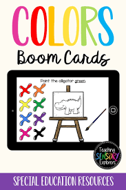 Color Identification Painting Boom Card Game Distance Learning Special Education Teaching Special Education Special Education Resources