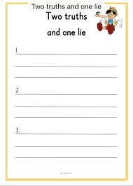 Two Truths And One Lie Mellanstadiet Engelska Skola