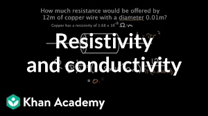 resistivity and conductivity video khan academy