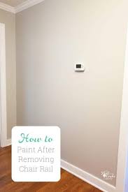 One tip that i learned from a painter years ago really applies to painting this chair rail. How To Paint After Removing Chair Rail Real Creative Real Organized