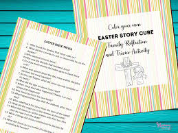 Ideal for school, homeschool or youth groups. The Best Easter Story For Kids Story Cube Activity Printable Easter Game
