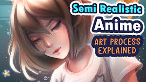 How to get started with digital art. How To Draw Semi Realistic Anime Portrait Process Explained In Voiceover Dtiys Speedpaint Tutorial Youtube