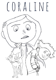 Lovat and other characters from coraline animated film. Coraline Coloring Pages