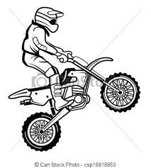 Vektor Moto Kreuz Stock Illustration Lizenzfreie Illustration Stock Clip Art Symbol Stock Clipart Piktogr Fahrrad Zeichnung Zeichnungen Strichzeichnung