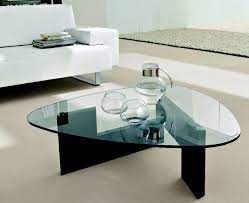 Vintage mid century glass teak coffee table, retro mcm teak glass top coffee table riverspavintage 5 out of 5 stars (21) $ 179. Coffee Table On Triangular Base With A Glass Top Tonin Casa Luxury Furniture Mr