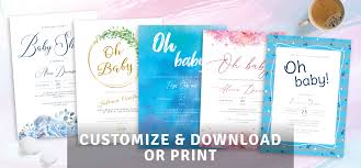 Baby shower invitations should include the mother's name, the baby's gender (if known or sharing), the date, time and address of the shower, an rsvp date and how/who to rsvp to, any special requests of the guests (requesting books instead of cards or certain diaper/outfit sizes, for example) and where the mother/parents are registered. Baby Shower Invitations Templates Download Or Get Printed