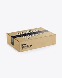 Download Kraft Box W Duct Tape Mockup Download Free Packaging Mockups