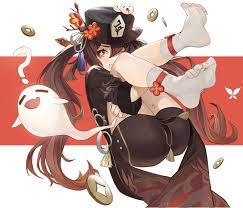 hu tao and boo tao (genshin impact) drawn by lan_xiezi | Danbooru