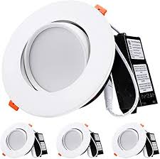 Amazon Com Torchstar 13 5w 6 Inch Gimbal Led Recessed Light With Junction Box Air Tight Cri90 5000k Dimmable Directional Ceiling Light 800lm Etl Energy Star 5 Year Warranty Pack Of 4 Home Improvement
