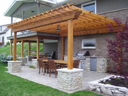Discover new patio ideas, decor and layouts to guide your outdoor remodel. Pergola With Outdoor Bbq Backyard Patio Backyard Pergola Ideas Backyard
