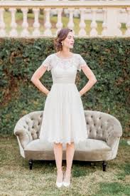 Cadence Knee Length Wedding Dress Short Lace Wedding Dress Wedding Dresses Lace