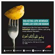 Dakwah Tauhid Di Instagram Doa Ketika Lupa Membaca Bismillah Sebelum Makan Ada Beberapa Hadits Yang Membicarakan Masalah Ini Dari A Doa Makanan Masakan