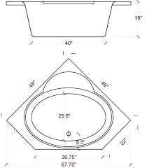 You can choose models that are slightly smaller in size, they can include a jacuzzi with dimensions of 170x70 or 170x75 cm. Corner Bathtub Sizes Ideas On Foter