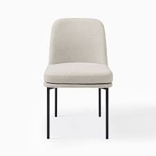 Jack Metal Frame Dining Chairs Set Of 2 Chenille Tweed Silver Gray Antique Bronze West Elm Dining Chairs Dining Chair Set Leather Dining Chairs