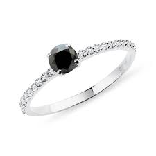 Check spelling or type a new query. Black Diamond Ring In 14k White Gold Klenota