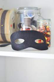 Mascara Halloween Diy Crafts Robber Costume Masks Diy Kids