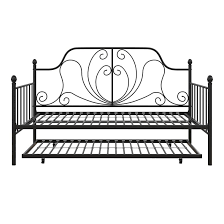 Everyroom lula metal daybed with trundle. Red Barrel Studio Thetford Metal Daybed With Trundle Reviews Wayfair