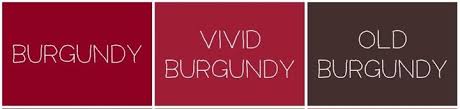 what colors make burgundy burgundy color guide