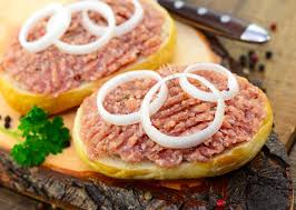 Combine roast beef, onions, celery and chopped pickles in a medium bowl. Raw Meat Sandwich From Wisconsin Everything You Need To Know