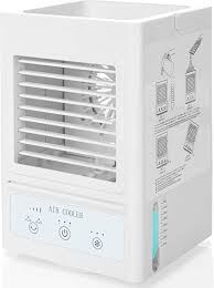 Mini air conditioners have restrictions on how far they can cool. Amazon Com Portable Air Conditioner 5000mah Rechargeable Battery Operated 120 Auto Oscillation Personal Mini Air Cooler With 3 Wind Speeds 3 Cooling Levels Perfect For Office Desk Dorm Bedroom And Outdoors Appliances