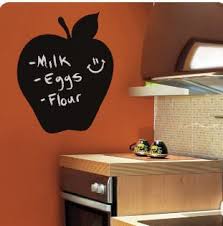 Choose between canister sets shaped like apples or canisters with adorable apple patterns. Apple Chalkboard Wall Sticker Mural Black Decal Chalk 17 X29 Kitchen Room Decor On Ebay Apple Kitchen Decor Chalkboard Wall Decal Apple Themed Kitchen