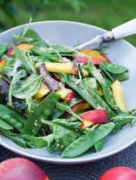 Nektarinensalat Mit Zuckererbsen Aus Mein Grillvergnugen Rezept Zuckererbsen Nektarinen Salat Salat