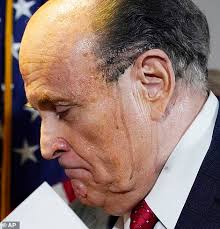 Listen to the latest episode of rudy giuliani's common sense podcast. Rudy Giulinani Continues Voter Fraud Claims After Hair Dye Fiasco Daily Mail Online