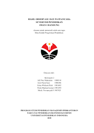 We are a sharing community. Pdf Hasil Observasi Dan Wawancara Suvervisi Pendidikan Sman 1 Bandung