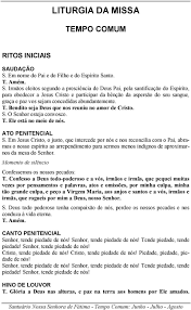 Cantos Para Missa Do Divino Espirito Santo Liturgia Da Missa Tempo Comum Hino De Louvor T Gloria A Deus Nas Alturas E Paz Na Terra Aos Homens Por Ele Amados Pdf Free Download