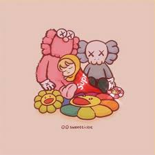 Pin By Kimberly On Wallpapers Kaws Wallpaper Art Collage Wall Kaws Painting