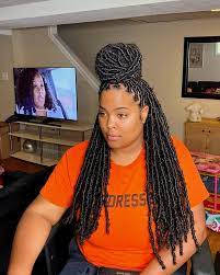 Goddess Queen On Instagram Waist Length Small Size Infinty Locs Duration 3 5 Ho Faux Locs Hairstyles Locs Hairstyles Girls Hairstyles Braids