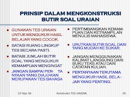Pengertian tes uraian adalah butiran soal yang mengandung pertanyaan atau tugas yang jawaban atau pengerjaan soal tersebut harus dilakukan dengan cara mengekspresikan pikiran peserta tes secara naratif. Penataran Pekerti Paket Gudosin Fkm P3ai Unhas Makassar 27 April Ppt Download