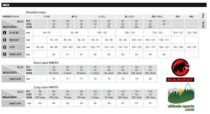 mammut size guide