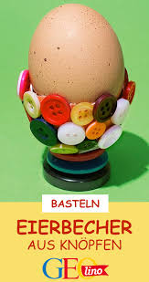 Eierbecher Aus Knopfen Osternest Basteln Eierbecher Ostern Lustig