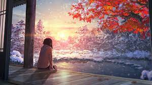 68324 views | 103306 downloads. Anime Scenery Autumn Sunset 4k Wallpaper 53
