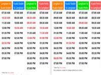 Kuala perlis to langkawi ferry timetable 2020 jadual feri kuala perlis ke langkawi kuala perlis 码头时间表 the first ferry leaves at 7 am in terdapat banyak pilihan syarikat feri di langkawi anda boleh pilih mana mana syarikat kerana harga harga tiket semuanya. Ets Train From Kl Sentral To Arau Perlis Ktm Schedule Jadual 2020