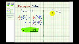What are the five steps for solving equations? Ex Solve One Step Equations With Fraction By Multiplying Youtube