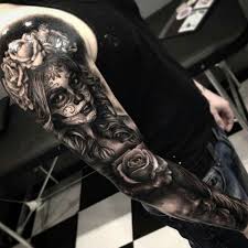 115 Santa Muerte Magnificent Ideas For The Unique Tattoo Designs Tattoos Skull Sleeve Tattoos Best Sleeve Tattoos