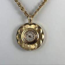 Caravelle 7 jewels fhf st 69 21 swiss pendant watch with made skeleton pocket vintage gold tone heart shaped mechanical on 16 0a2 17. Caravelle Accessories Vintage Caravelle Pentant Watch With 24in Chain Poshmark