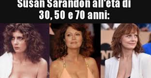 She got her first tattoo aged 61 and recently was inked again in new york. Susan Sarandon All Eta Di 30 50 E 70 Anni Besti It Immagini Divertenti Foto Barzellette Video