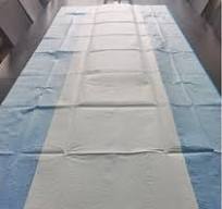Disposable Surgical Table Cover - Blue Waterproof Non-Woven