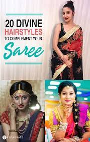 20 Divine Hairstyles To Complement Your Saree Saree Fashion White Sweater Outfit