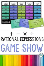 Simplifying Rational Expressions Game Show Activity Rational Expressions Simplifying Rational Expressions Simplifying Expressions