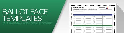 Ballot Face Templates Commission On Elections