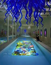 Chihuly Swimming Pool Glassart Glass Art Architecture In 2020 Glass Art Installation Chihuly Glass Art Projects