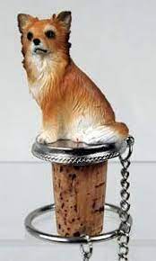 Chihuahua Bottle Stopper Long Haired You Can Find Out More Details At The Link Of The Image Dog Wine Bottle Stoppers Wine Bottle Stoppers