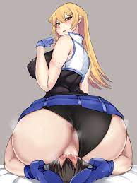 1boy 1girls alexis rhodes alexis rhodes (arc-v) anus ass breasts  clothed elu77 erect nipples facesitting female femdom huge ass huge breasts  looking back male malesub nipple bulge nipples panties